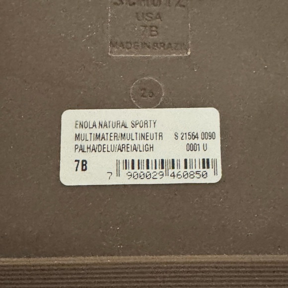 SCHUTZ Enola Natural Sporty Slide Sandals SZ 7 NEW WITHOUT TAGS - BLOOMINGDALES - Picture 2 of 8